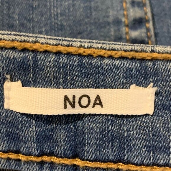 Mango Women's NOA‎ High Rise Cotton Stretch Tapered Denim Jeans Size 10 - Picture 7 of 14